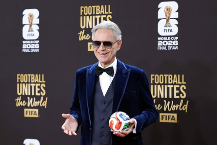 Andrea Bocelli, EJAE y David Guetta en nuevo himno oficial de la Copa Mundial de Fútbol