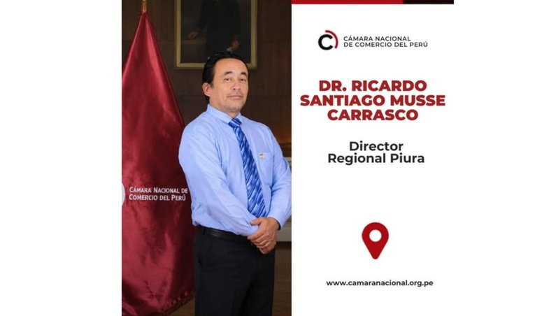 Cámara Nacional del Comercio del Perú nombra a Ricardo Musse como Director Regional Piura